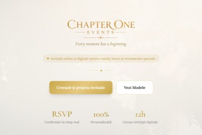 CHAPTER ONE EVENTS - Invitații și tipărire Bucuresti