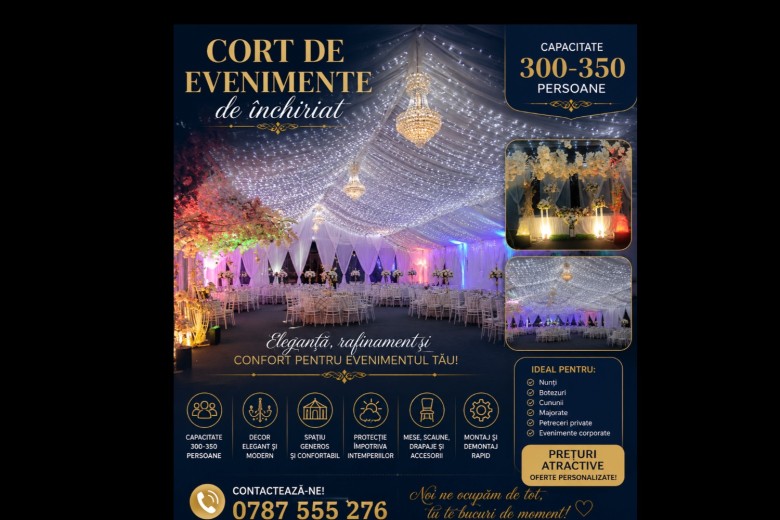 Cort de închiriat