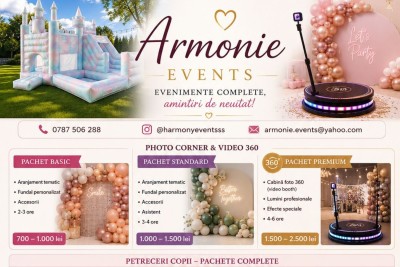 Armonie Events Srl - Experiențe unice Ilfov