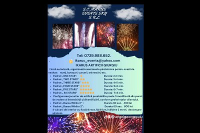 SC IKARUS EVENTS SKY SRL - Alte servicii Giurgiu