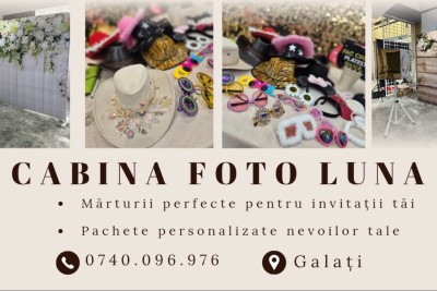 Cabina Foto Luna - Experiențe unice Galati