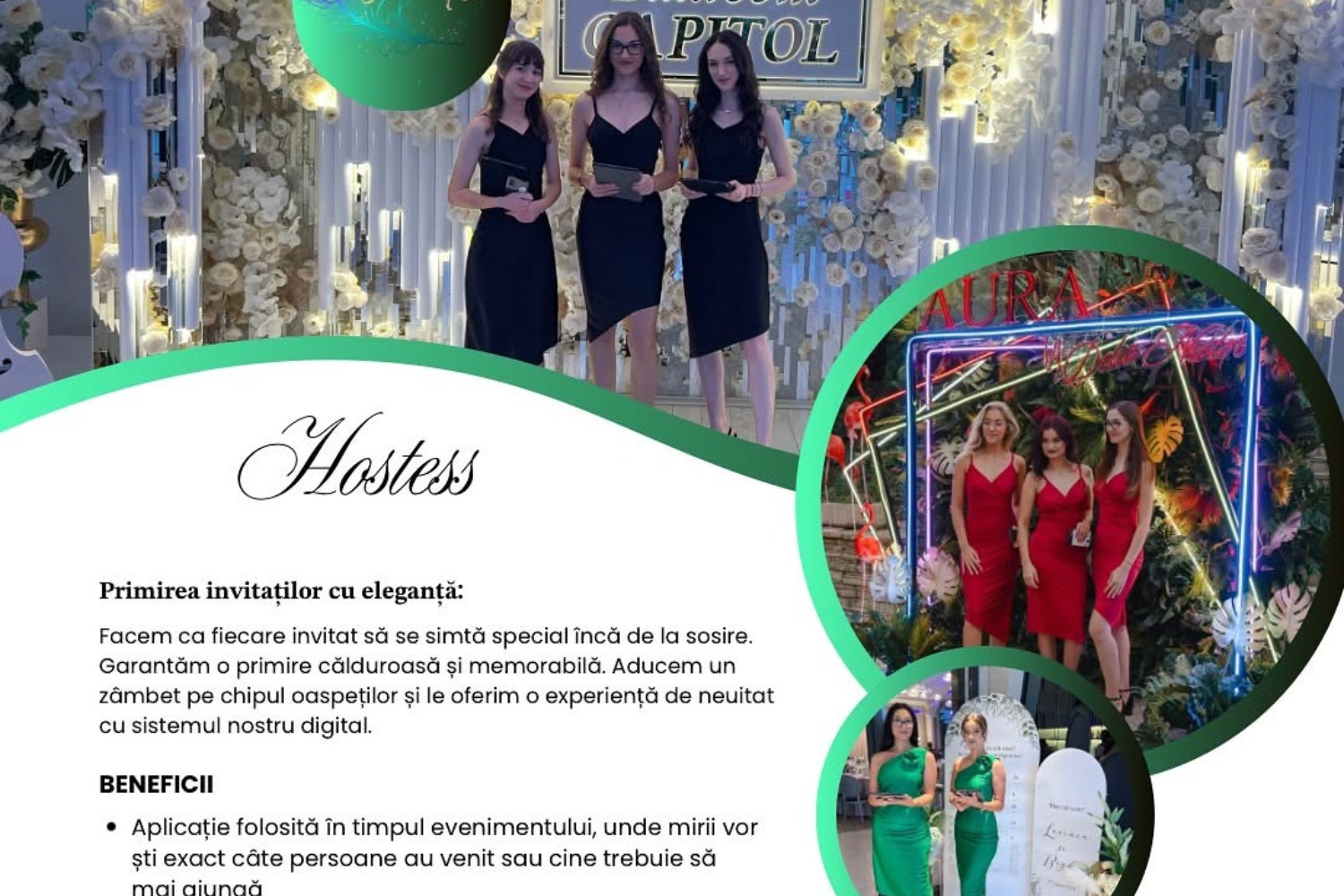 Hostess iSee Events - cu aplicație digitală pentru întâmpinarea invitaților alte-servicii iasi