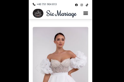 Sc Șic Mariage Bride Srl - Rochie mireasă Alba