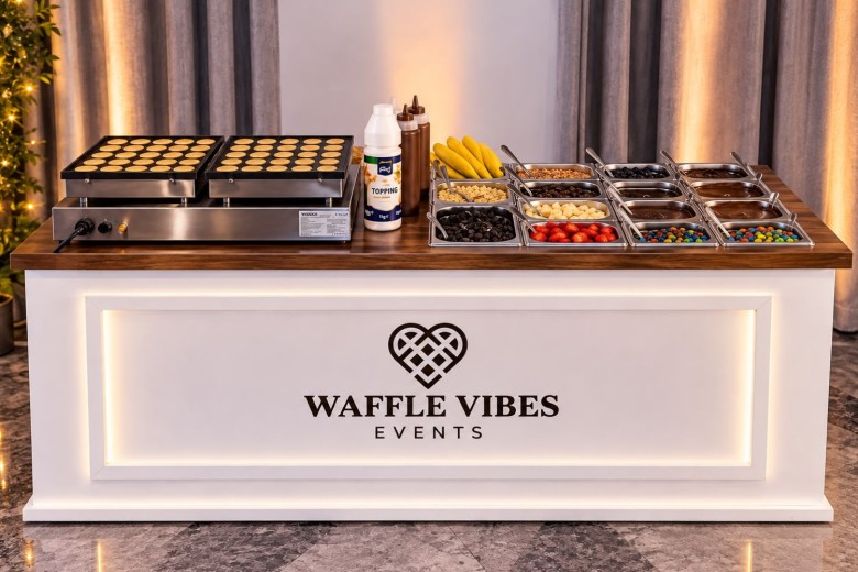 Waffle Vibes Events - Mini pancakes servite live la evenimentul tău